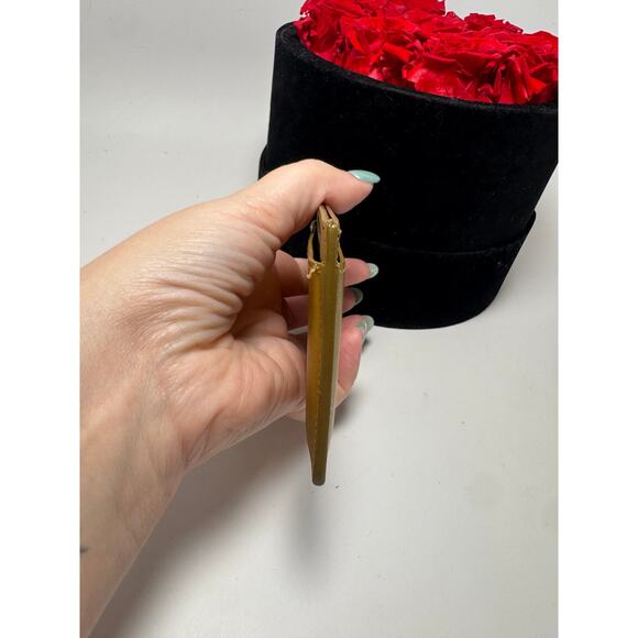 Saint Laurent Gold Leather Card Holder - Picture 11 of 12